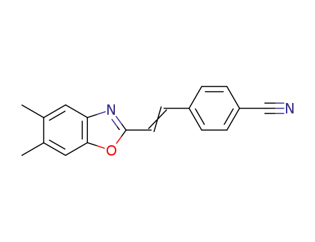 Benzonitrile, 4-[2-(5,6-dimethyl-2-benzoxazolyl)ethenyl]-