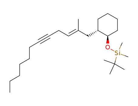 Silane, (1,1-dimethylethyl)dimethyl[[2-(2-methyl-2-dodecen-5-ynyl)cyclohexyl]oxy]-, [1a,2b(E)]- (9CI)