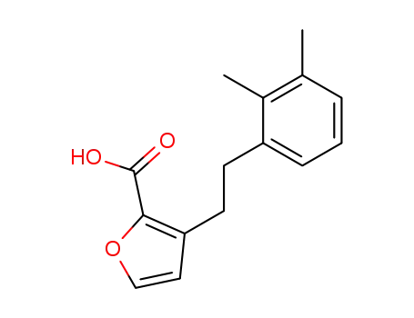 Molecular Structure of 78012-20-1 (3-(2,3-dimethylphenethyl)furan-2-carboxylic acid)