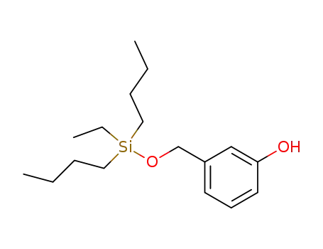 Molecular Structure of 79535-46-9 (3-(Dibutyl-ethyl-silanyloxymethyl)-phenol)