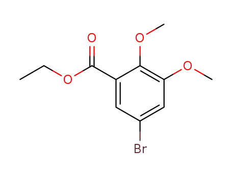 Molecular Structure of 176901-48-7 (Benzoic acid, 5-bromo-2,3-dimethoxy-, ethyl ester)
