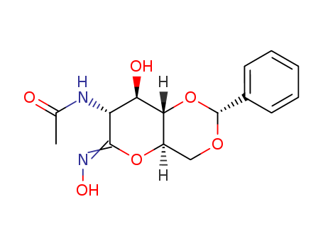 D-Gluconimidicacid, 2-(acetylamino)-2-deoxy-N-hydroxy-4,6-O-[(R)-phenylmethylene]-, d-lactone(9CI)