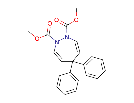 Molecular Structure of 89459-87-0 (1H-1,2-Diazepine-1,2(5H)-dicarboxylic acid, 5,5-diphenyl-, dimethyl
ester)