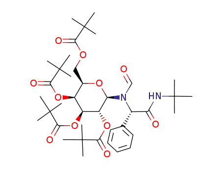 N-formyl-N-(2,3,4,6-tetra-O-pivaloyl-β-D-galactopyranosyl)-(S)-phenylglycine-N'-tert-butyl-amide