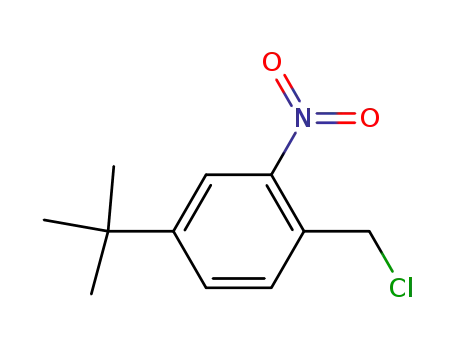 Molecular Structure of 34252-92-1 (1-(chloromethyl)-2-nitro-4-tert-butyl-benzene)