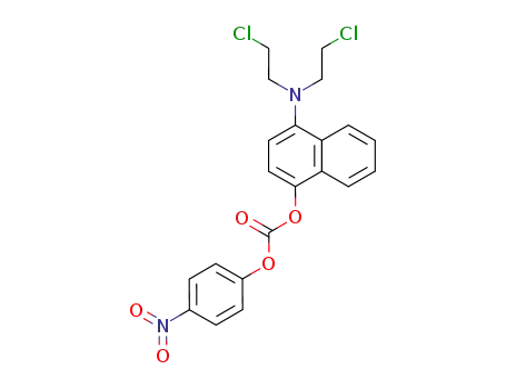 Carbonic acid 4-[bis-(2-chloro-ethyl)-amino]-naphthalen-1-yl ester 4-nitro-phenyl ester