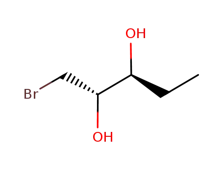 Molecular Structure of 101221-90-3 ([2S,3S,(+)]-1-Bromo-2,3-pentanediol)