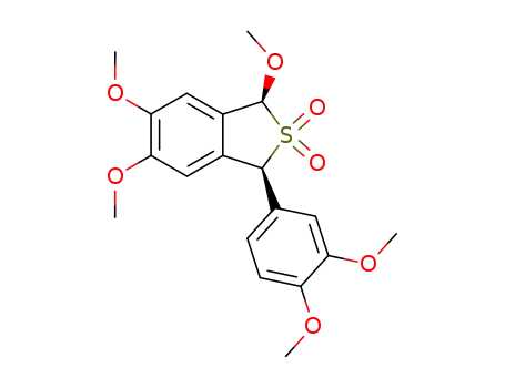 cis-1-(3,4-dimethoxyphenyl)-3,5,6-trimethoxy-1,3-dihydrobenzo<c>thiophene 2,2-dioxide