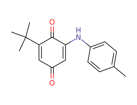 Molecular Structure of 168013-56-7 (2-(4-methylanilino)-6-tert-butyl-1,4-benzochinon)