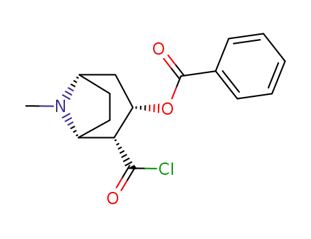 Molecular Structure of 61194-36-3 (benzoylecgonine acid chloride)
