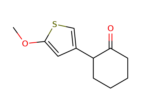 Molecular Structure of 78282-38-9 (2-(5-Methoxy-3-thienyl)-1-cyclohexanon)