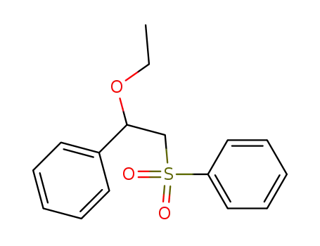 Molecular Structure of 65885-18-9 (Benzene, [(2-ethoxy-2-phenylethyl)sulfonyl]-)
