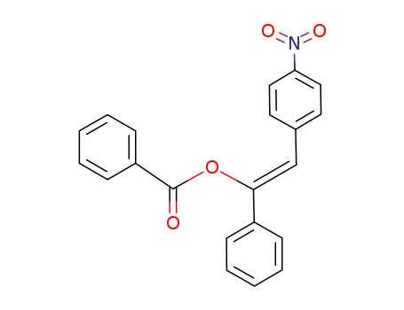 Molecular Structure of 90013-78-8 (Benzenemethanol, a-[(4-nitrophenyl)methylene]-, benzoate (ester))