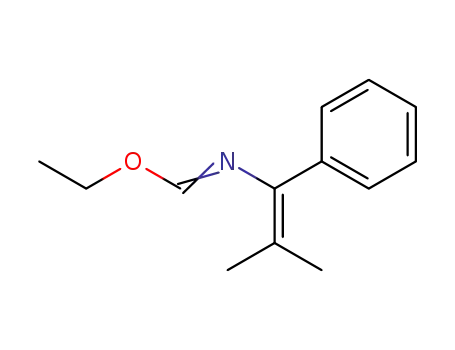 Methanimidic acid, N-(2-methyl-1-phenyl-1-propenyl)-, ethyl ester
