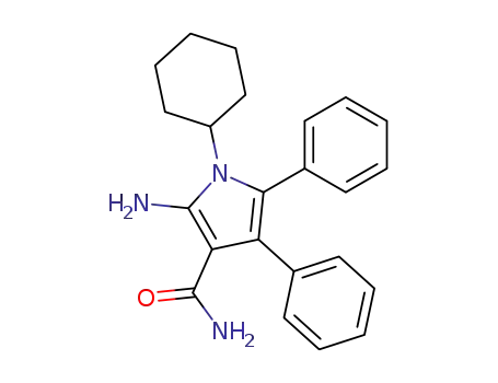 2-Amino-1-cyclohexyl-4,5-diphenyl-1H-pyrrole-3-carboxylic acid amide