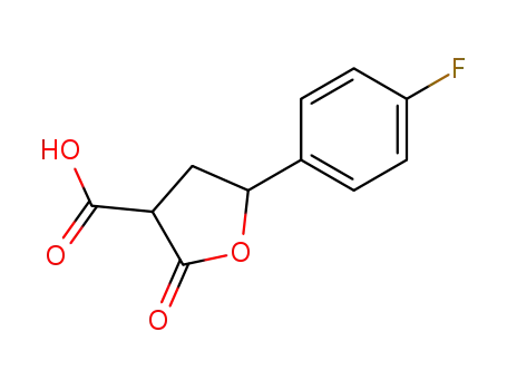 cis/trans-5-(4-Fluorphenyl)-2-oxo-4,5-dihydro-3H-furan-3-carbonsaeure