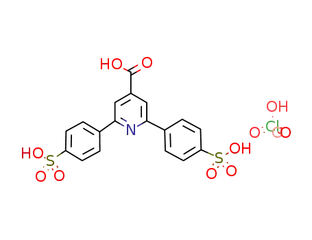 4-Pyridinecarboxylic acid, 2,6-bis(4-sulfophenyl)-, perchlorate