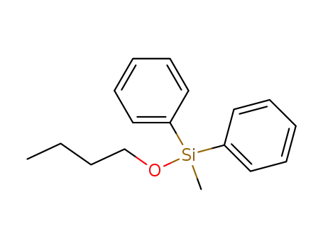 Molecular Structure of 18044-17-2 (Silane, butoxymethyldiphenyl-)