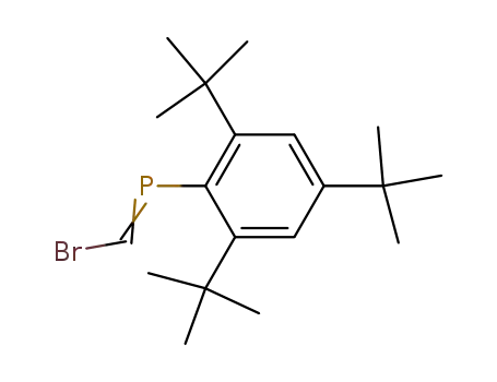 Molecular Structure of 100281-31-0 ((E/Z)-(Bromomethylene)(2,4,6-tri-tert-butylphenyl)phosphane)