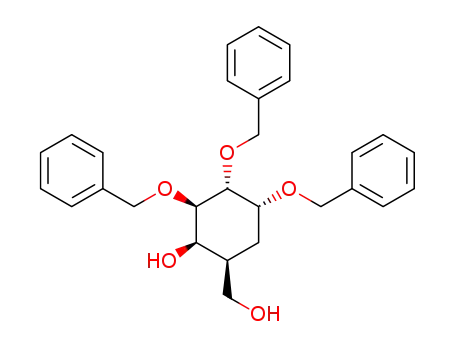 DL-(1,2/3,4,5)-1,2,3-tri-O-benzyl-5-hydroxymethyl-1,2,3,4-cyclohexanetetrol