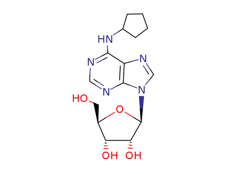Molecular Structure of 41552-82-3 (N6-Cyclopentyladenosine)