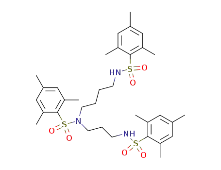 Benzenesulfonamide,
2,4,6-trimethyl-N-[4-[[(2,4,6-trimethylphenyl)sulfonyl]amino]butyl]-N-[3-[[(
2,4,6-trimethylphenyl)sulfonyl]amino]propyl]-