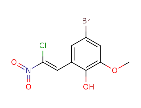 4-Bromo-2-((Z)-2-chloro-2-nitro-vinyl)-6-methoxy-phenol