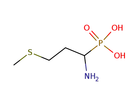 Molecular Structure of 30411-90-6 ([1-amino-3-(methylsulfanyl)propyl]phosphonic acid)