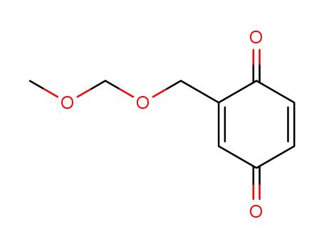 Molecular Structure of 39510-96-8 (2,5-Cyclohexadiene-1,4-dione, 2-[(methoxymethoxy)methyl]-)