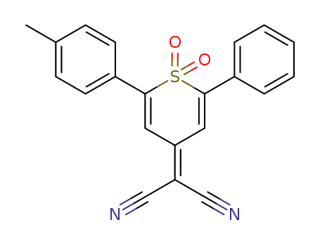 2-[2-(4-Methylphenyl)-1,1-dioxido-6-phenyl-4H-thiopyran-4-ylidene]propanedinitrile