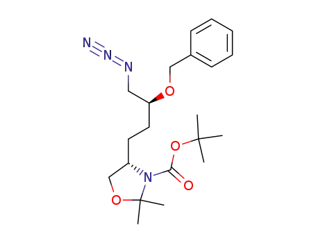 (S)-4-((S)-4-Azido-3-benzyloxy-butyl)-2,2-dimethyl-oxazolidine-3-carboxylic acid tert-butyl ester