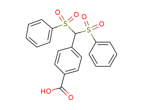 4-[Bis(phenylsulfonyl)methyl]benzoic acid