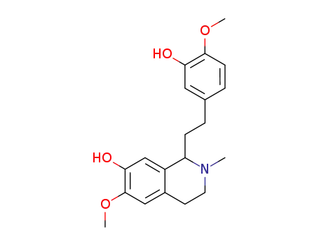 7-Isoquinolinol,
1,2,3,4-tetrahydro-1-[2-(3-hydroxy-4-methoxyphenyl)ethyl]-6-methoxy-2-
methyl-