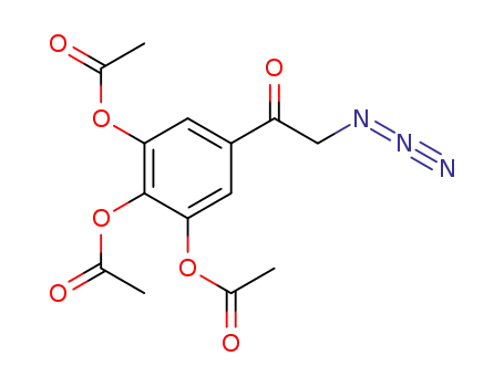 2-Azido-1-(3,4,5-triacetoxyphenyl)ethanon