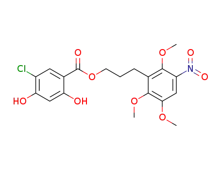 3-(2,3,6-trimethoxy-5-nitro)propyl 5-chloro-2,4-dihydroxybenzoate