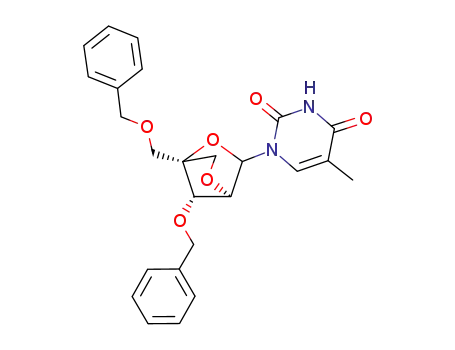 (3R/S)-(1S,4R,7S)-7-benzyloxy-1-benzyloxymethyl-3-(thymin-1-yl)-2,5-dioxabicyclo[2.2.1]heptane