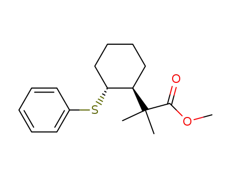 2-Methyl-2-((1S,2R)-2-phenylsulfanyl-cyclohexyl)-propionic acid methyl ester