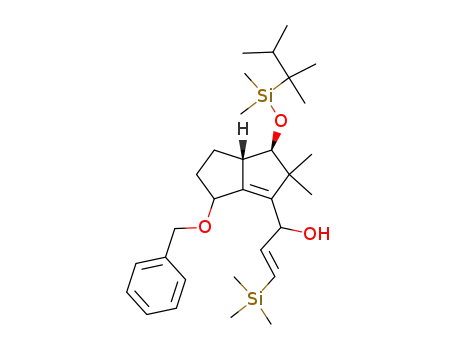 (E)-1-{(3R,3aS,6R)-6-Benzyloxy-3-[dimethyl-(1,1,2-trimethyl-propyl)-silanyloxy]-2,2-dimethyl-2,3,3a,4,5,6-hexahydro-pentalen-1-yl}-3-trimethylsilanyl-prop-2-en-1-ol