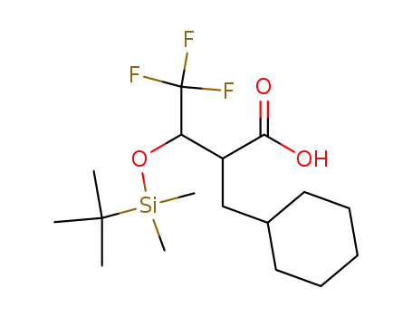 α-<1-<<(1,1-dimethylethyl)dimethylsilyl>oxy>-2,2,2-trifluoroethyl>cyclohexanepropanoic acid