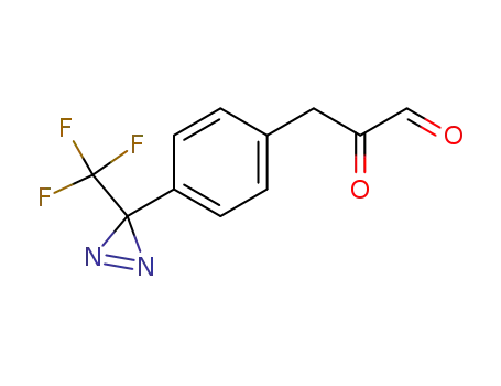 2-oxo-3-<4-(3-fluoromethyldiazirin-3-yl)phenyl>propanal