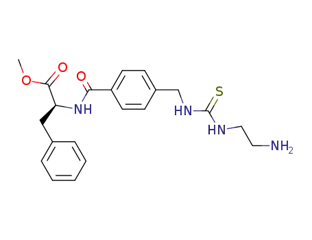 L-Phenylalanine,
N-[4-[[[[(2-aminoethyl)amino]thioxomethyl]amino]methyl]benzoyl]-,
methyl ester