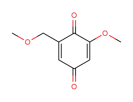 Molecular Structure of 104199-06-6 (2-methoxy-6-(methoxymethyl)cyclohexa-2,5-diene-1,4-dione)