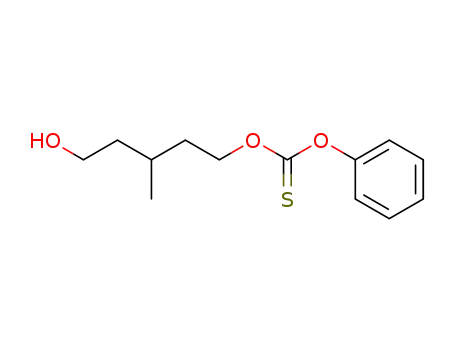 Molecular Structure of 152429-69-1 (O-(5-hydroxy-3-methylpentyl) O-phenyl thionocarbonate)