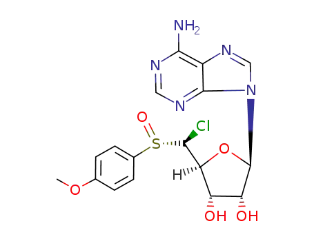 5'(S)-chloro-5'-deoxy-5'-<(4-methoxyphenyl)sulfinyl(S<sub>S</sub>)>adenosine