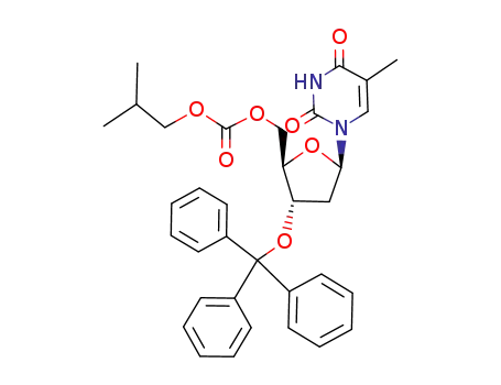 5'-O-isobutoxycarbonyl-3'-O-tritylthymidine