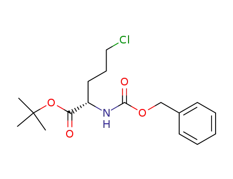 t-butyl (S)-2-(N-benzyloxycarbonylamino)-5-chloropentanoate