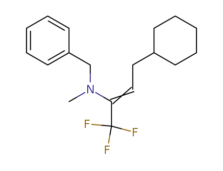Benzyl-((E)-3-cyclohexyl-1-trifluoromethyl-propenyl)-methyl-amine