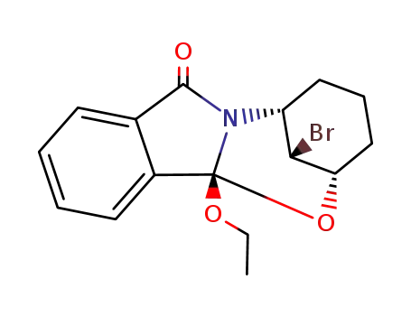 (2RS,6SR,12bSR,13RS)-13-bromo-12b-ethoxy-2,6-methanol<1,3>oxazocino<2,3-a>iso-indol-8-one