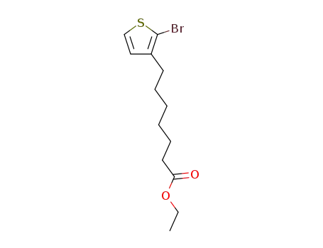 3-Thiopheneheptanoic acid, 2-bromo-, ethyl ester