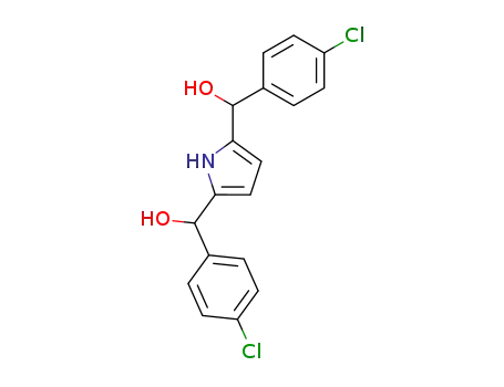 Molecular Structure of 173322-54-8 (2,5-bis<(α-(p-chlorophenyl)-α-hydroxy)>pyrrole)